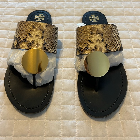 Tory Burch, snake pattern sandal - Picture 1 of 4